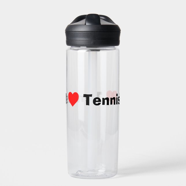 I Liebe Tennis Trinkflasche (Vorderseite)