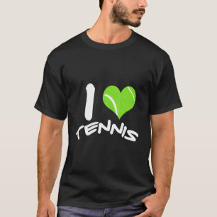 I Liebe Tennis Turnier Spiel Set Match Sport T-Shirt