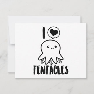 I Liebe Tentacles T - Shirt Niedliches Octopus-T-S