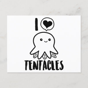 I Liebe Tentacles T - Shirt Niedliches Octopus-T-S Begleitkarte