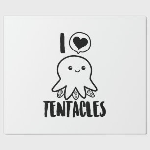 I Liebe Tentacles T - Shirt Niedliches Octopus-T-S Geschenkpapier