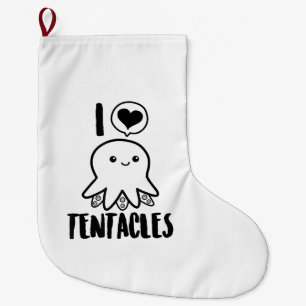 I Liebe Tentacles T - Shirt Niedliches Octopus-T-S Großer Weihnachtsstrumpf