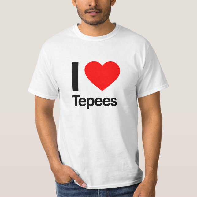i Liebe tepees T-Shirt (Vorderseite)