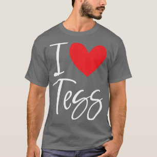 I Liebe Tess Name Personalisiert Girl Beste Freund T-Shirt