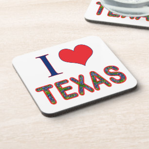 I. Liebe Texas Bluebonnet Getränkeuntersetzer