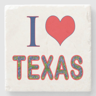 I. Liebe Texas Bluebonnet Steinuntersetzer