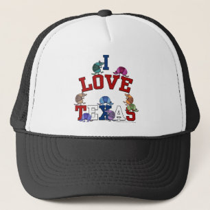 I Liebe Texas-Colorful Armadillos Truckerkappe