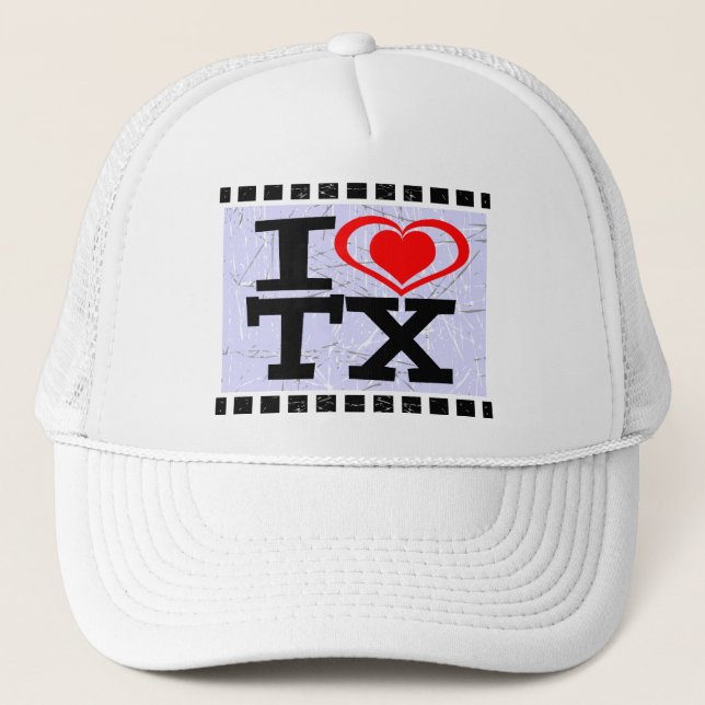 I Liebe Texas    - Hat Truckerkappe (Vorderseite)