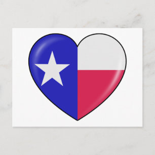 I Liebe Texas - Herz des Patriotischen Texas Postkarte
