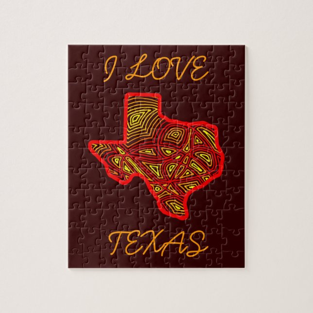 I Liebe Texas Puzzle (Vertikal)