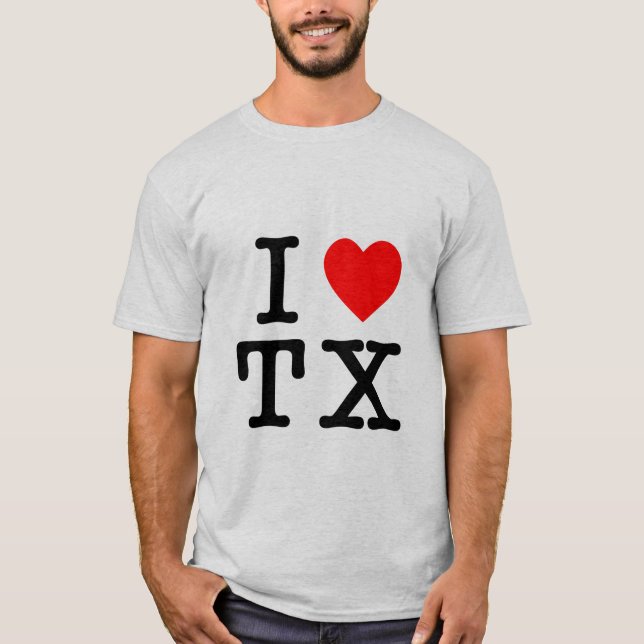 I Liebe Texas T-Shirt (Vorderseite)