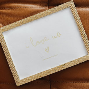 i LIEBE   TEXT GOLD HERZ Foliendrucke