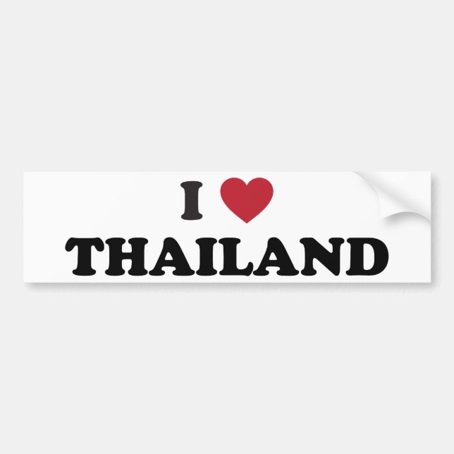 I Liebe Thailand Autoaufkleber (Vorne)
