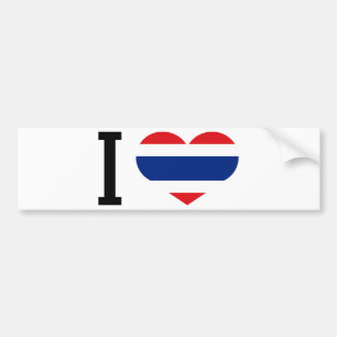 I Liebe Thailand Autoaufkleber