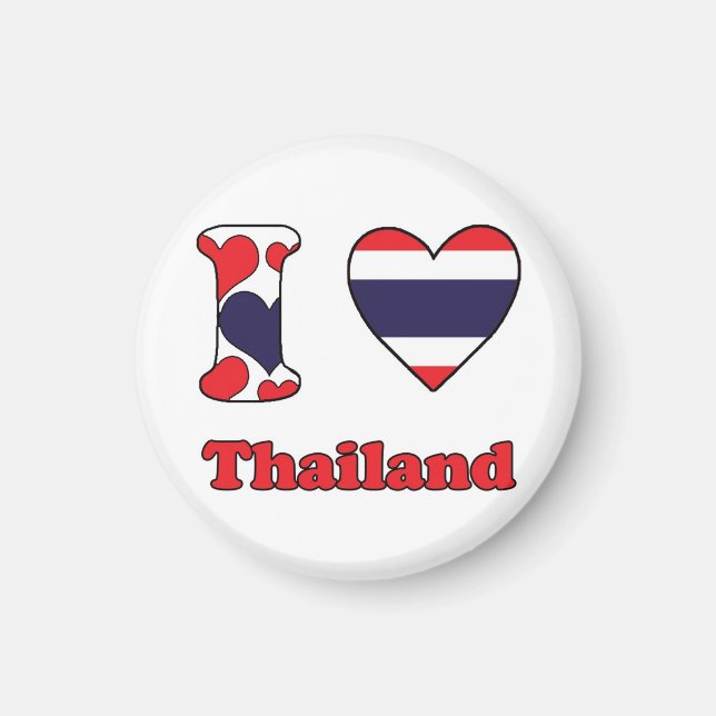 I Liebe Thailand Magnet (Vorne)
