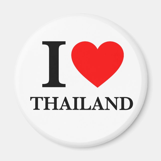 I Liebe Thailand Magnet (Vorne)