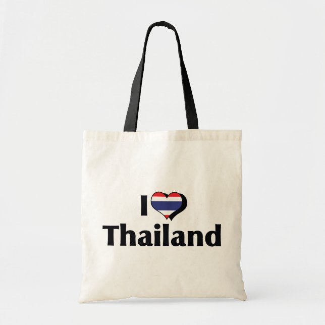 I Liebe Thailändische Flagge Tragetasche (Vorne)