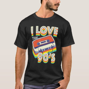 I Liebe The 90er Classic Music Mixtape Party Disco T-Shirt
