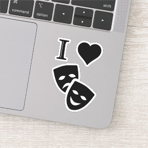 I Liebe Theater Aufkleber
