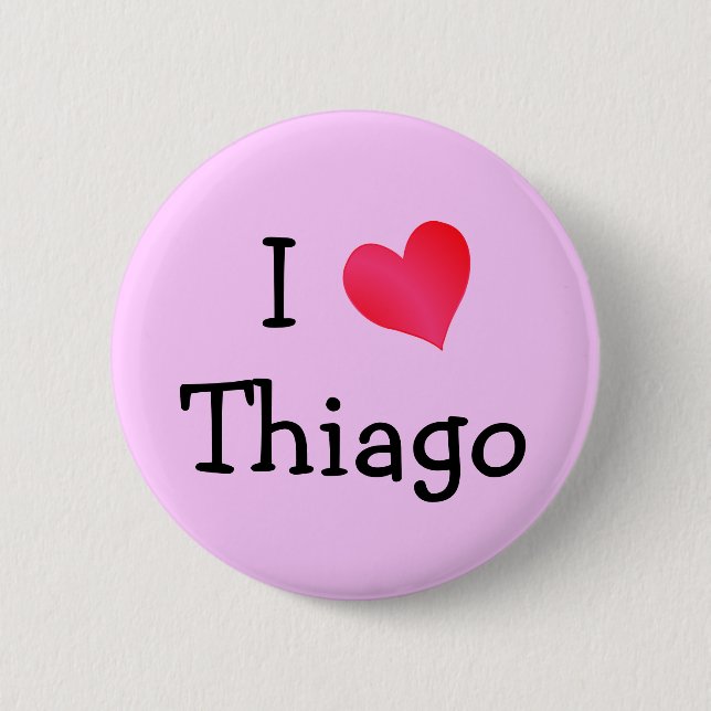 I Liebe Thiago Button (Vorderseite)