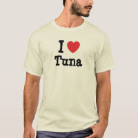 I Liebe Thunfischherz T - Shirt