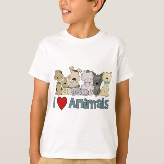I Liebe Tiere T-Shirt