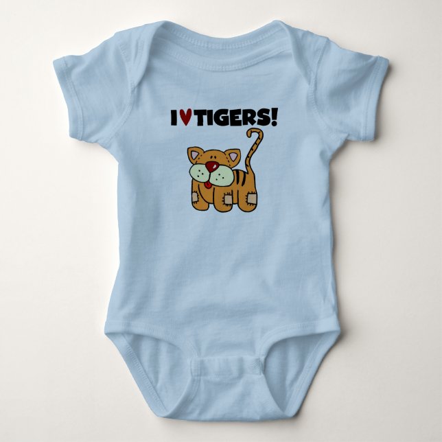 I Liebe-Tiger Baby Strampler (Vorderseite)