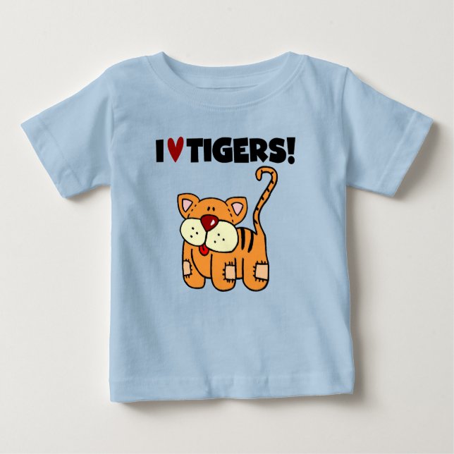 I Liebe-Tiger Baby T-shirt (Vorderseite)