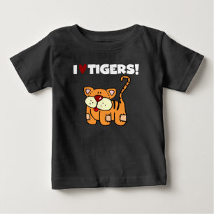 I Liebe-Tiger Baby T-shirt