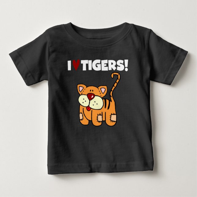 I Liebe-Tiger Baby T-shirt (Vorderseite)