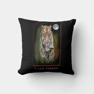 I Liebe Tiger Kissen