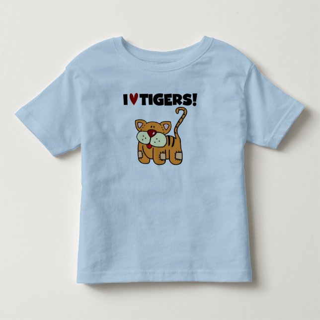 I Liebe-Tiger Kleinkind T-shirt (Vorderseite)