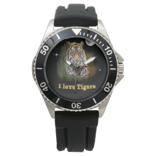 I Liebe Tigers Armbanduhr