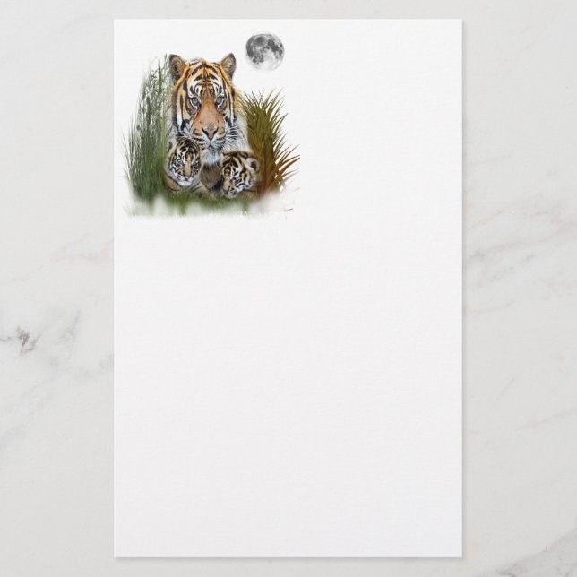 I Liebe Tigers Briefpapier (Vorderseite)