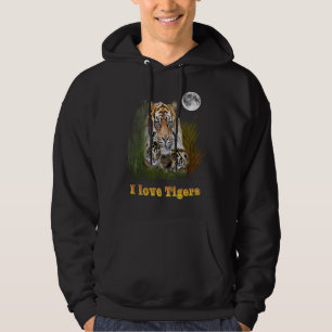 I Liebe Tigers Hoodie