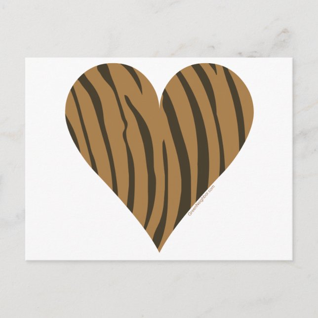 I Liebe Tigers Postkarte (Vorderseite)