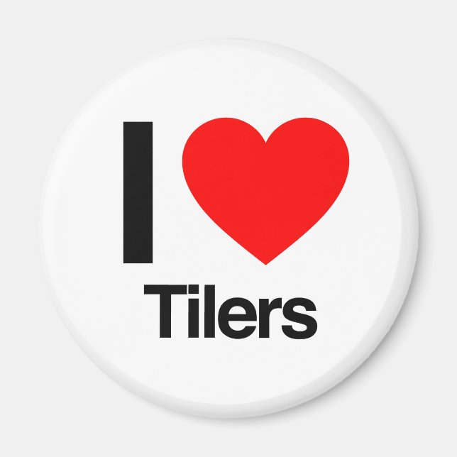 i Liebe Tilger Magnet (Vorne)