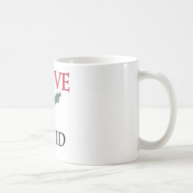 I Liebe-Tintenfisch Kaffeetasse (Rechts)