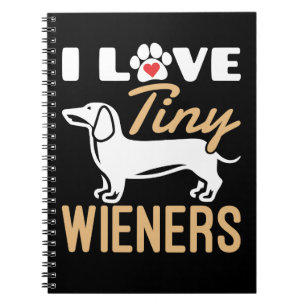 I Liebe Tiny Dackeln Funny Dackel Hund Notizblock