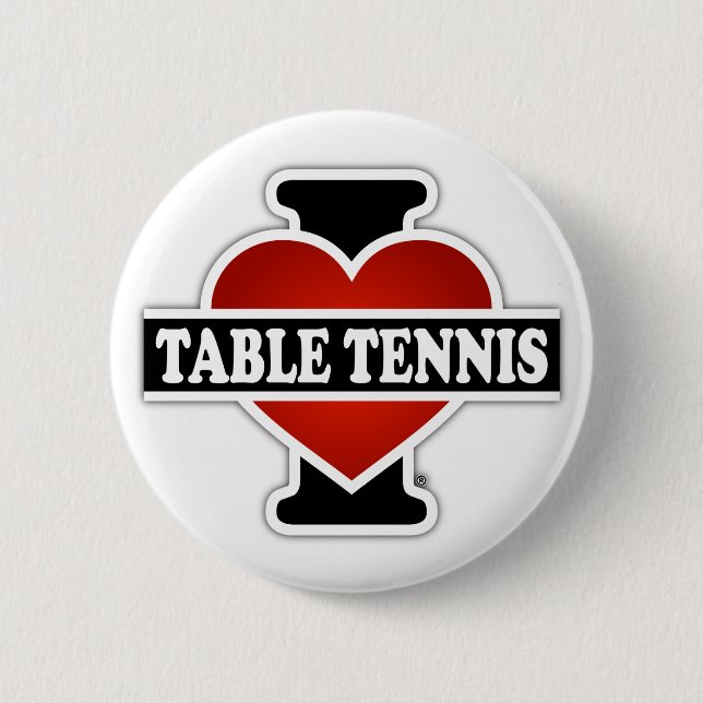 I Liebe-Tischtennis Button (Vorderseite)