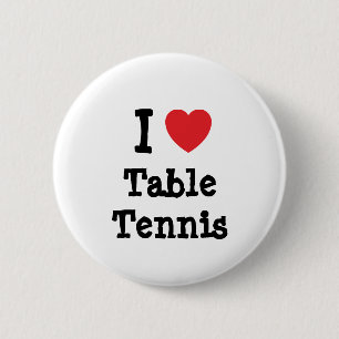 I Liebe Tischtennis-Herzstück speziell personalis Button