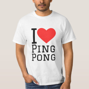 I Liebe Tischtennis T-Shirt
