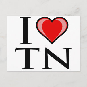 I Liebe TN - Tennessee Postkarte