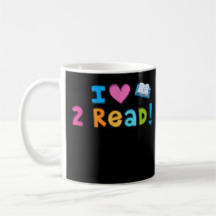 I Liebe To Read Niedlich Heart Reading 2 read T - Kaffeetasse