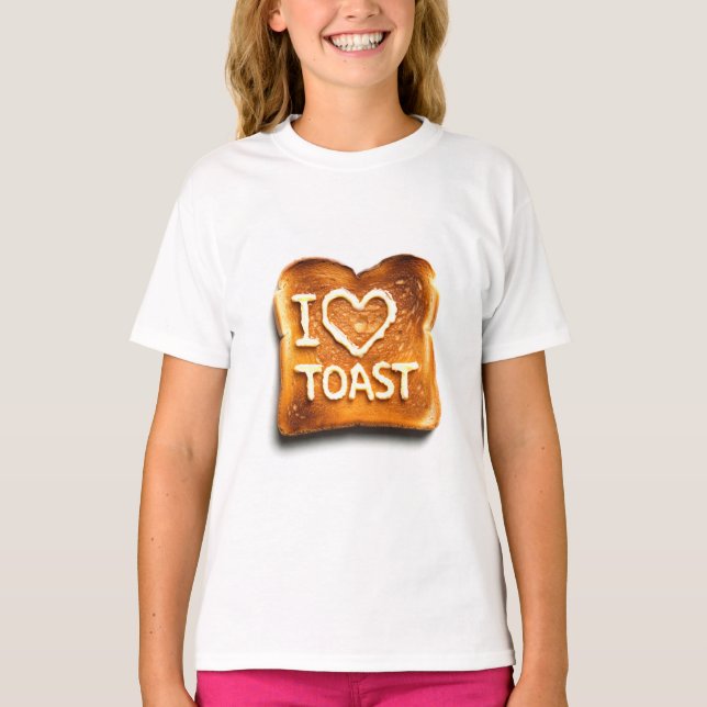 I Liebe Toast T-Shirt (Vorderseite)
