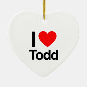i Liebe todd Keramik Ornament