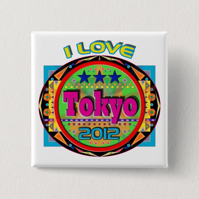 I LIEBE Tokio Emblem #1 2012 Schaltfläche Button (Vorderseite)