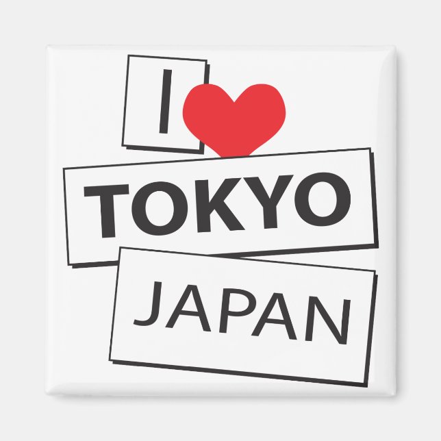 I Liebe Tokio Japan Magnet (Vorne)