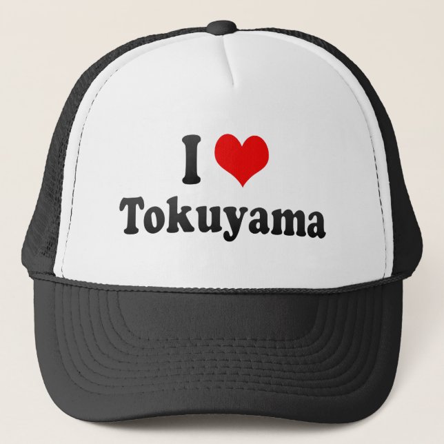 I Liebe Tokuyama, Japan Truckerkappe (Vorderseite)