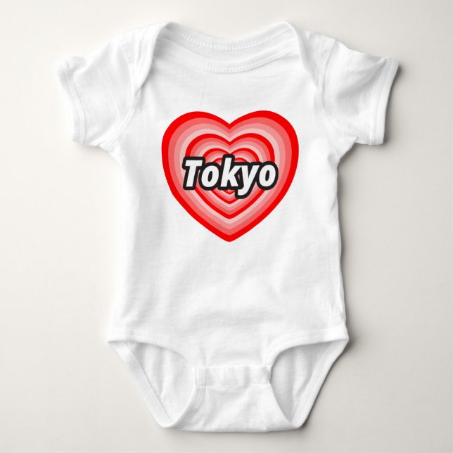 I Liebe Tokyo Baby Strampler (Vorderseite)